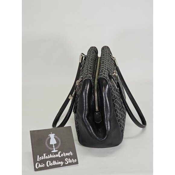 Coach Women's Black Canvas Madison Madeline Satchel Bag Medium 1941 - Picture 11 of 15